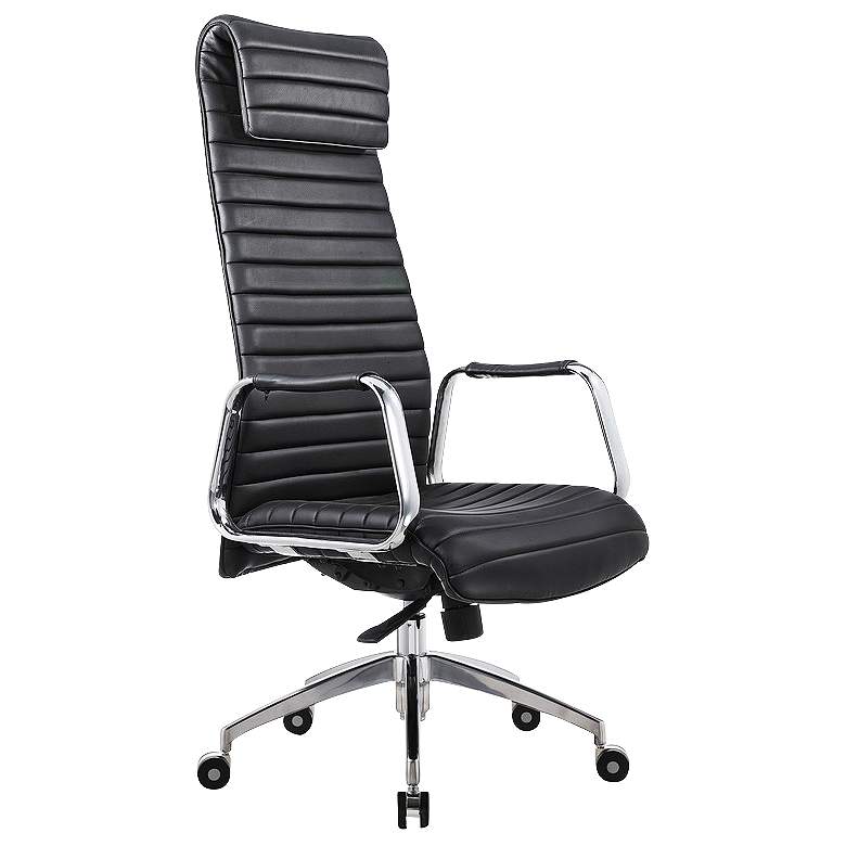 Image 1 Oxford Executive Black Faux Leather Office Chair
