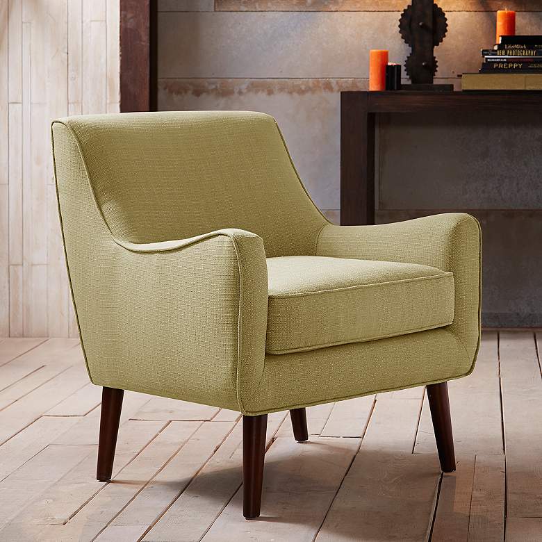 Image 1 Oxford Green Fabric Accent Chair