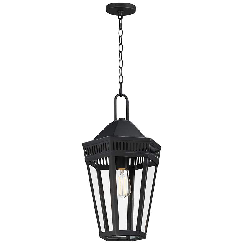 Image 2 Oxford Outdoor 1-Light Pendant Black