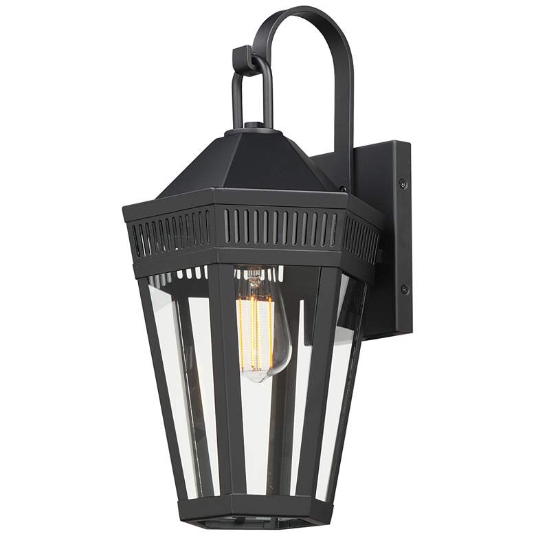 Image 1 Oxford Outdoor 1-Light Wall Sconce Large Black
