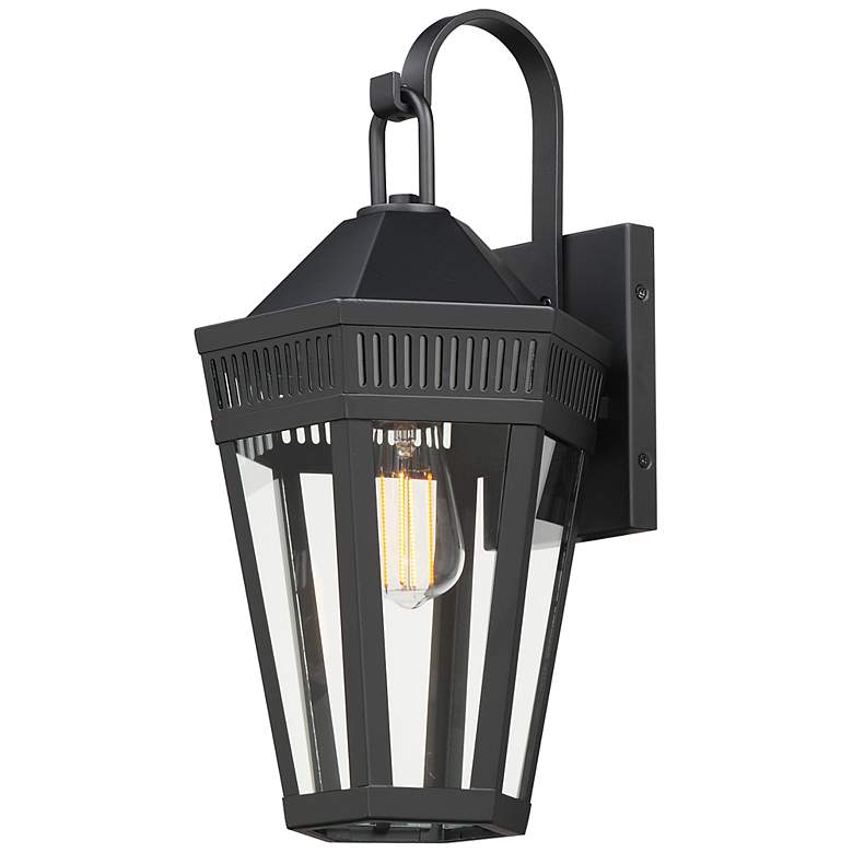 Image 2 Oxford Outdoor 1-Light Wall Sconce Large Black