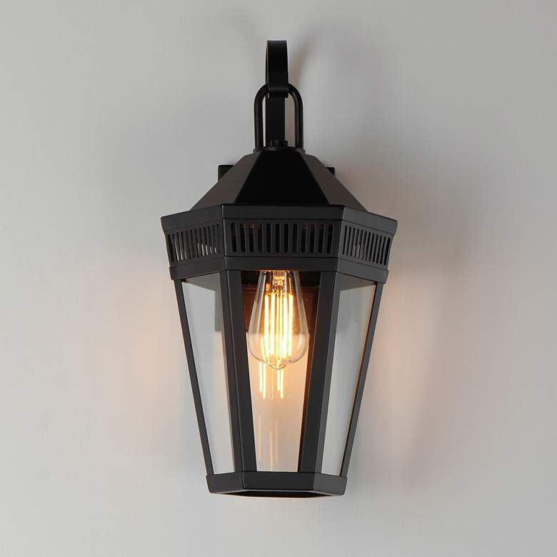 Image 3 Oxford Outdoor 1-Light Wall Sconce Large Black more views