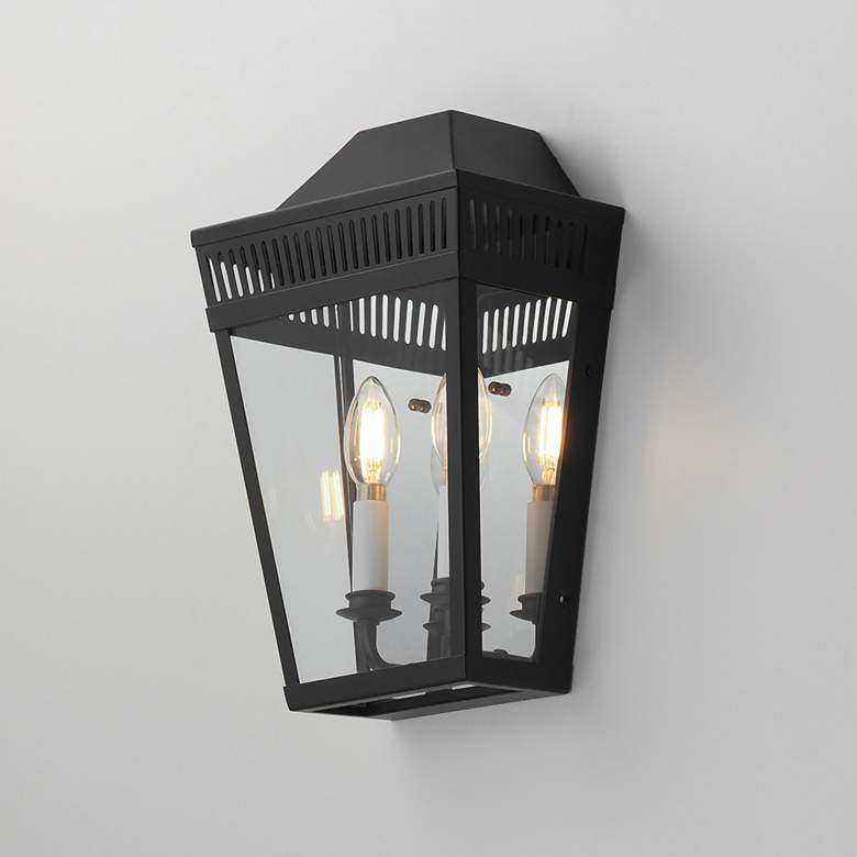 Image 1 Oxford Outdoor 2-Light Wall Sconce Black