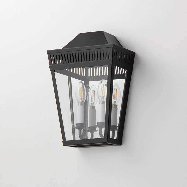 Image 4 Oxford Outdoor 2-Light Wall Sconce Black more views