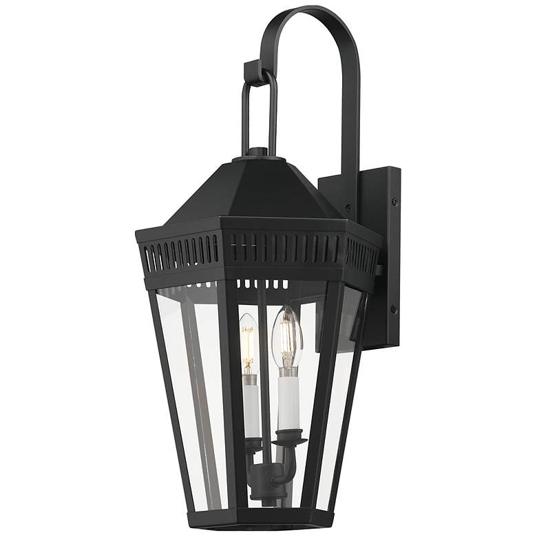 Image 2 Oxford Outdoor 2-Light Wall Sconce Black