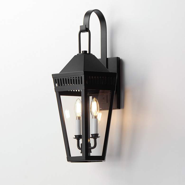 Image 1 Oxford Outdoor 2-Light Wall Sconce Black