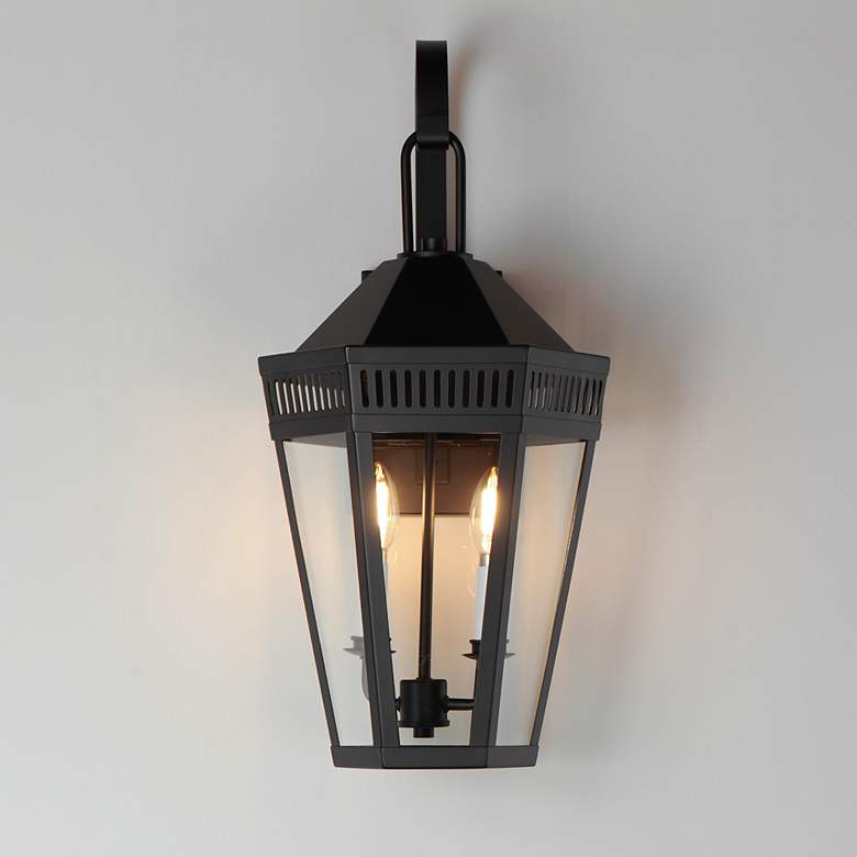 Image 4 Oxford Outdoor 2-Light Wall Sconce Black more views