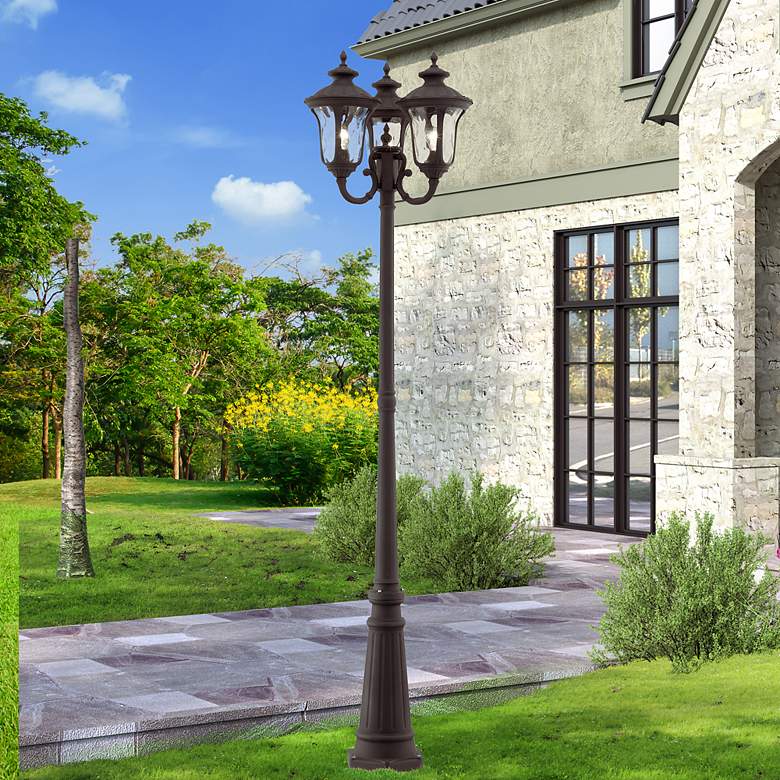 Image 1 Oxford Outdoor 3-Head Post Light