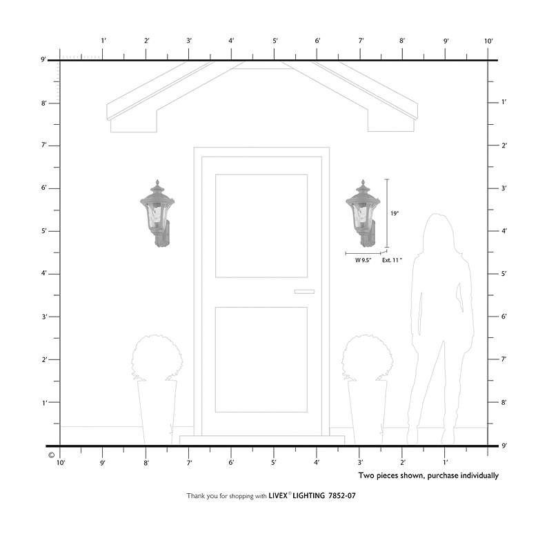 Image 4 Oxford Outdoor Wall Sconce more views