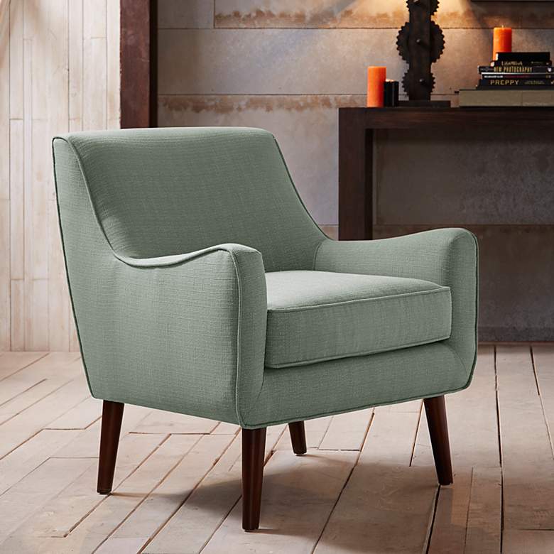 Image 1 Oxford Seafoam Fabric Accent Chair