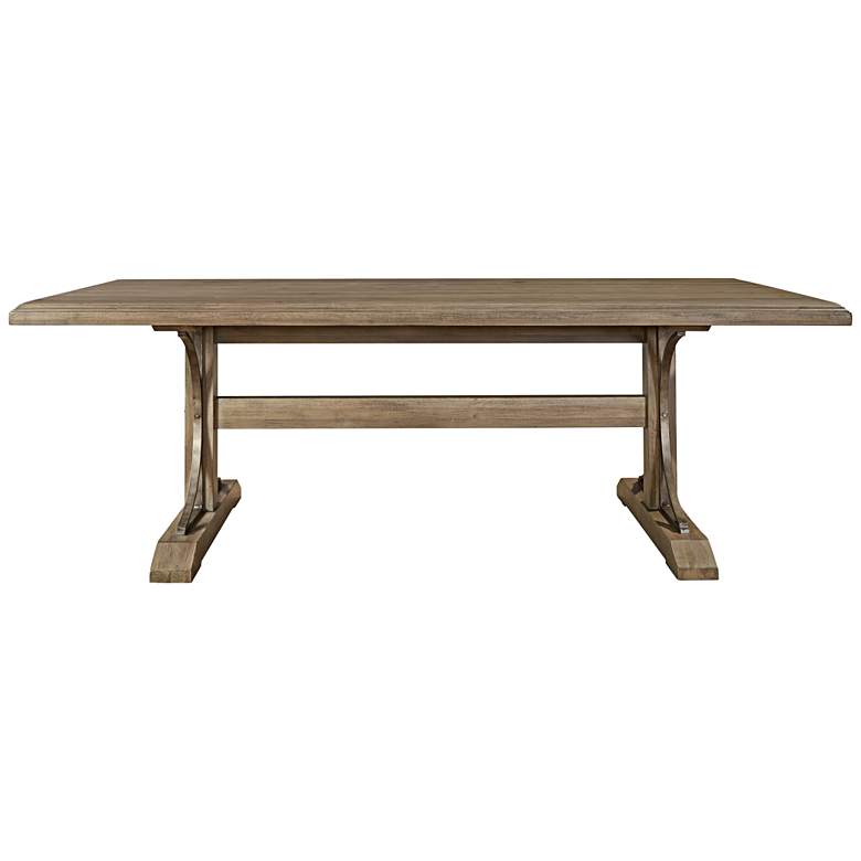 Image 1 Oxford Street Khaki Wood Rectangular Table