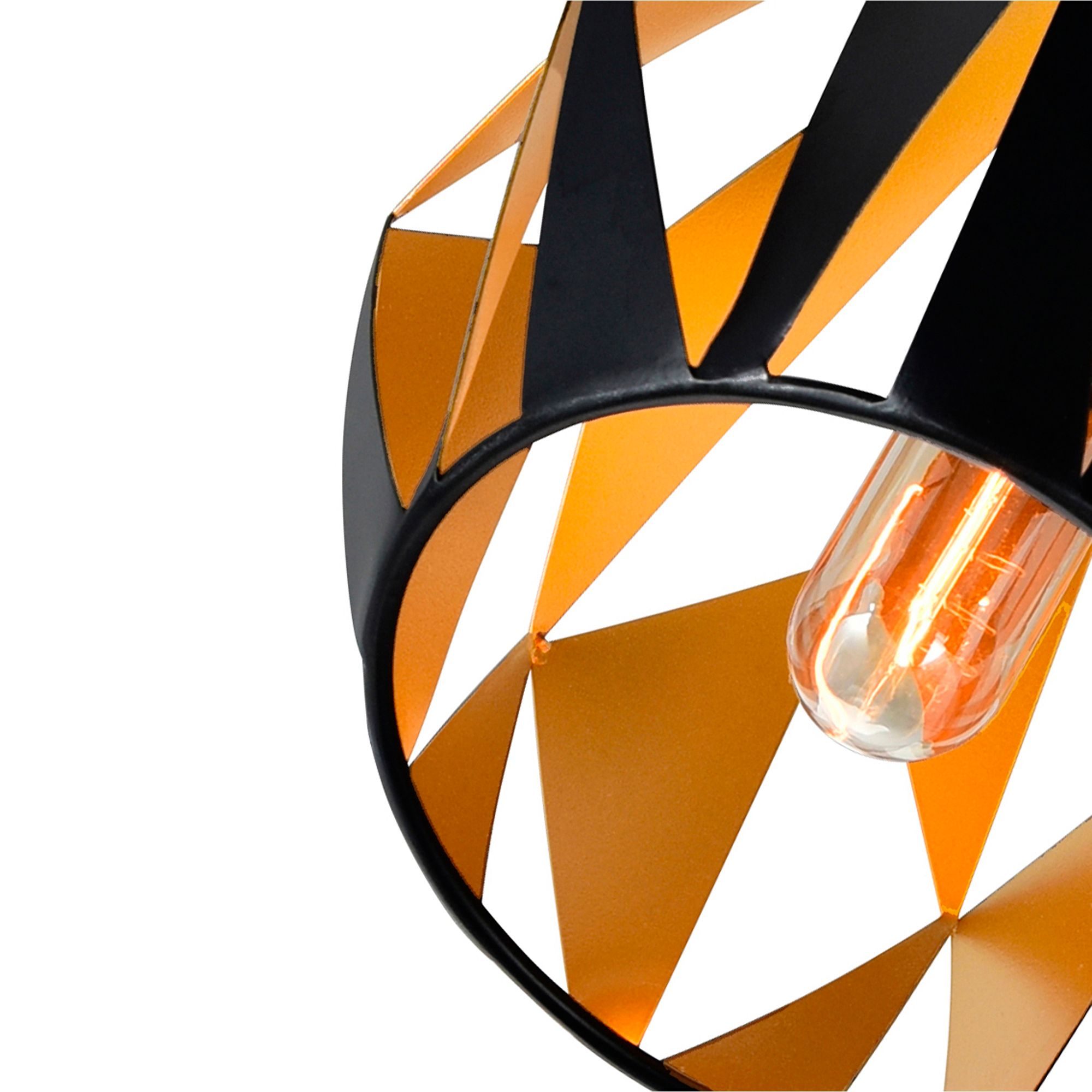 Image 7 Oxide 1 Light 12in Black & Copper Down Pendant more views