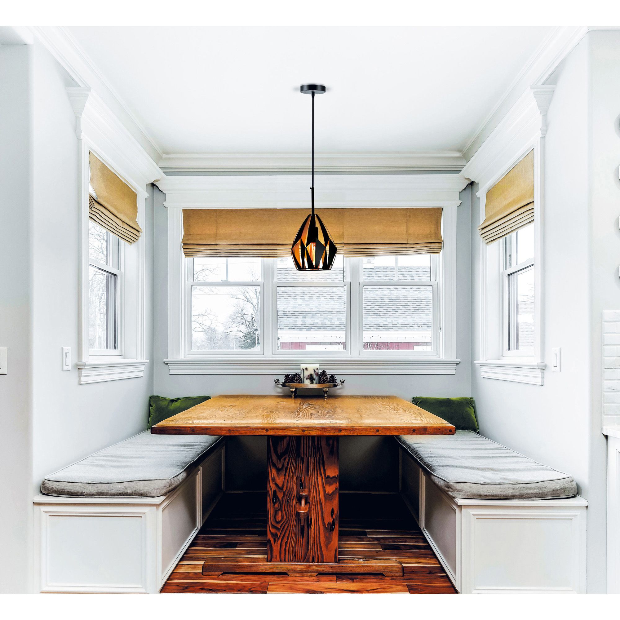 Image 6 Oxide 1 Light 16in Black & Copper Down Pendant more views