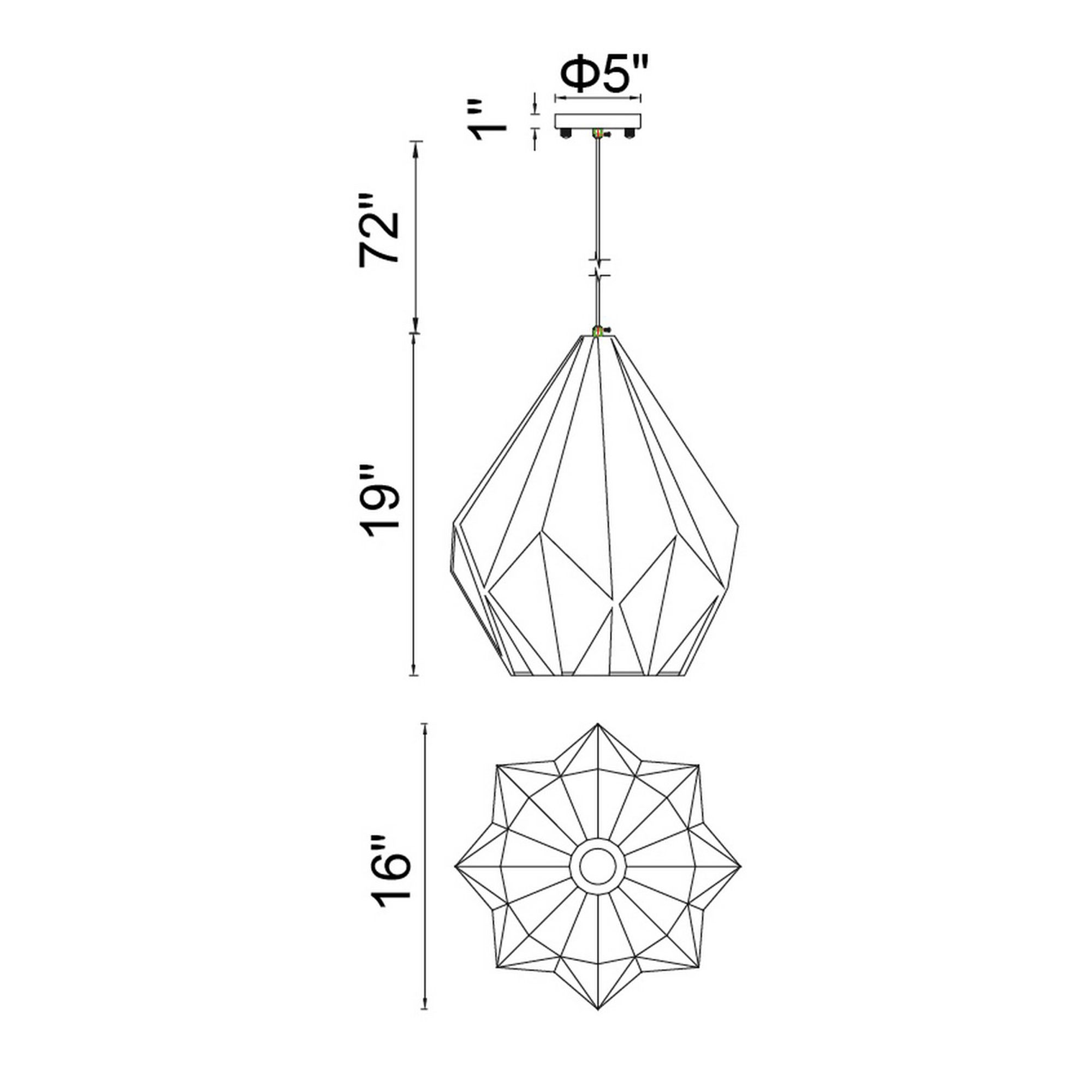 Image 7 Oxide 1 Light 16in Black & Copper Down Pendant more views