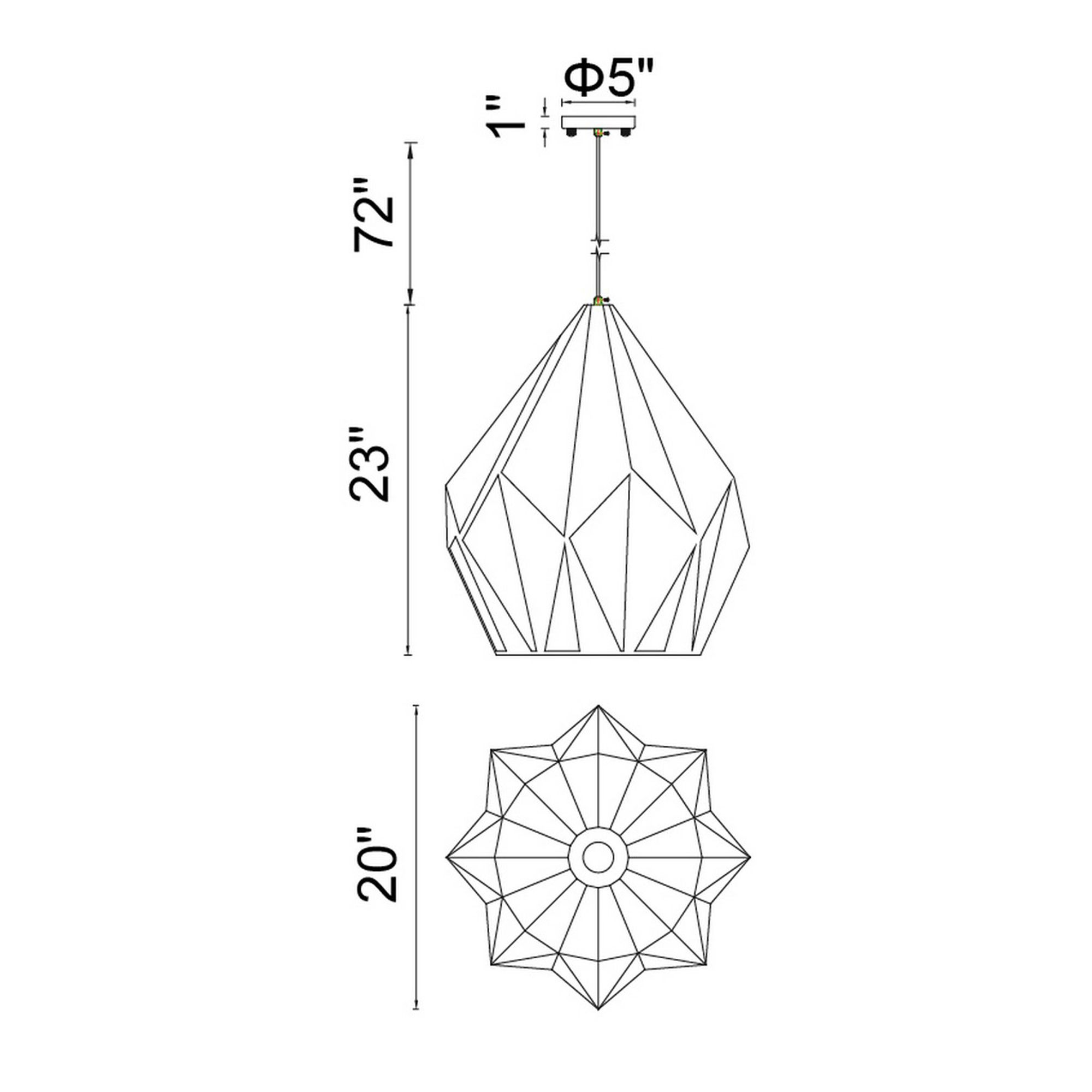 Image 7 Oxide 1 Light 20in Black & Copper Down Pendant more views