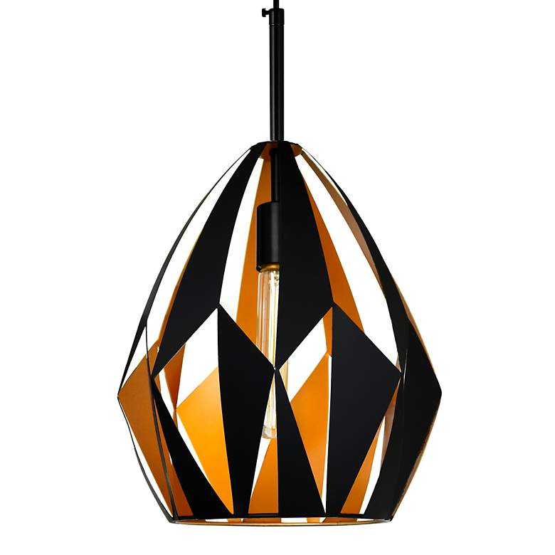 Image 3 Oxide 1 Light Down Pendant With Black+Copper Finish more views