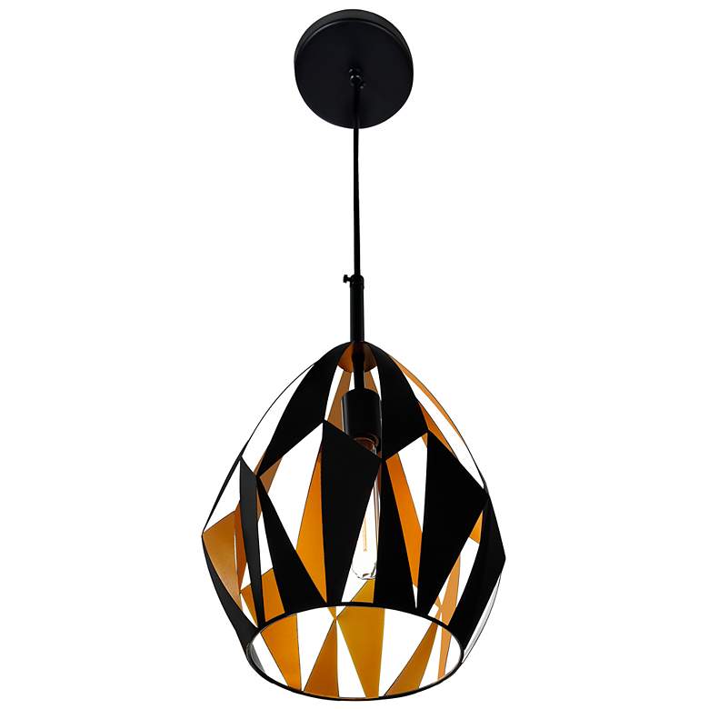 Image 4 Oxide 1 Light Down Pendant With Black+Copper Finish more views