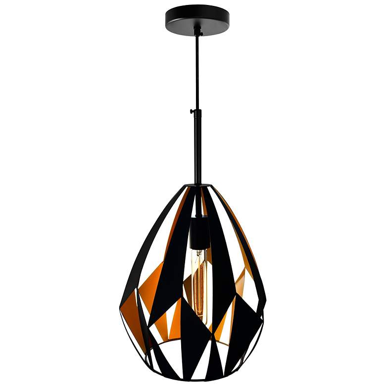 Image 5 Oxide 1 Light Down Pendant With Black+Copper Finish more views
