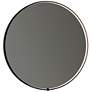 1_Oxygen Avior Matte Black 48" Oversized Round LED Wall Mirror