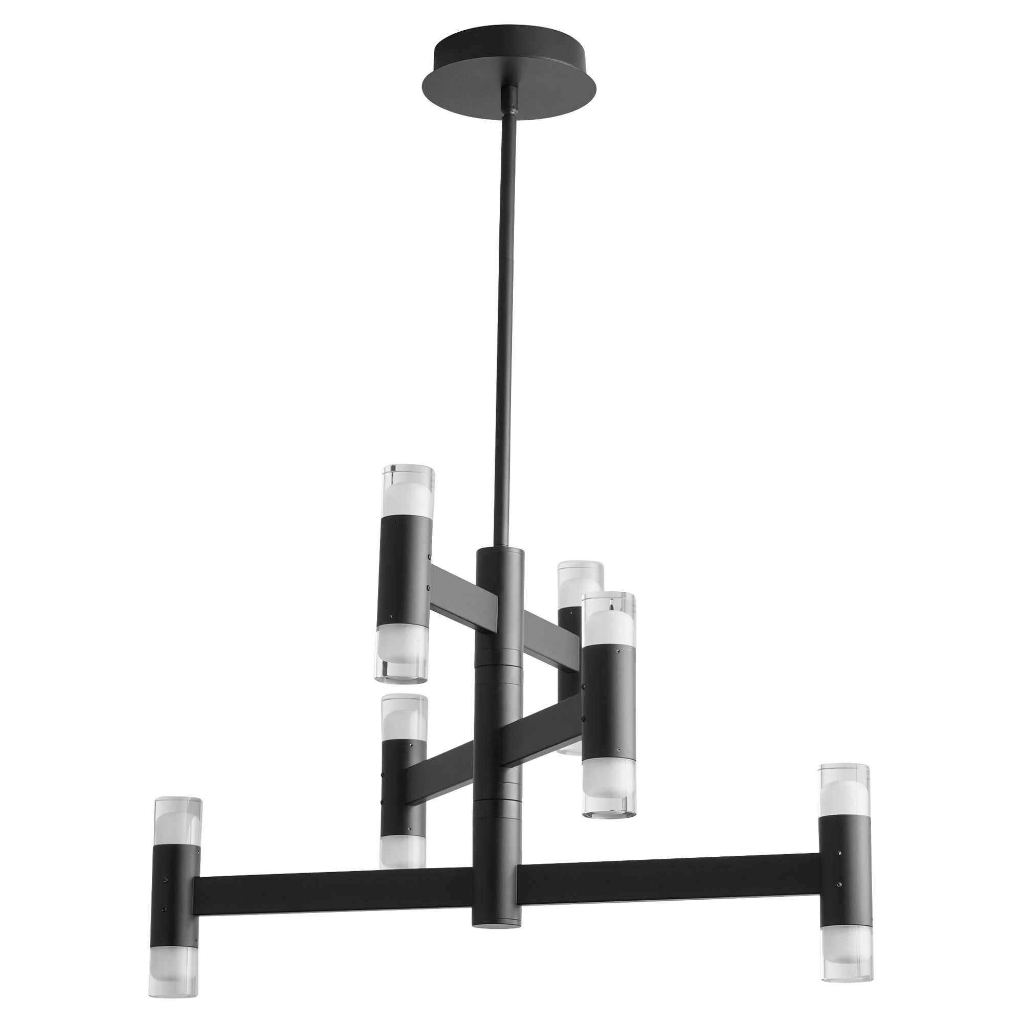 Image 2 Oxygen Lighting Alarum 12 Light Black Chandelier more views