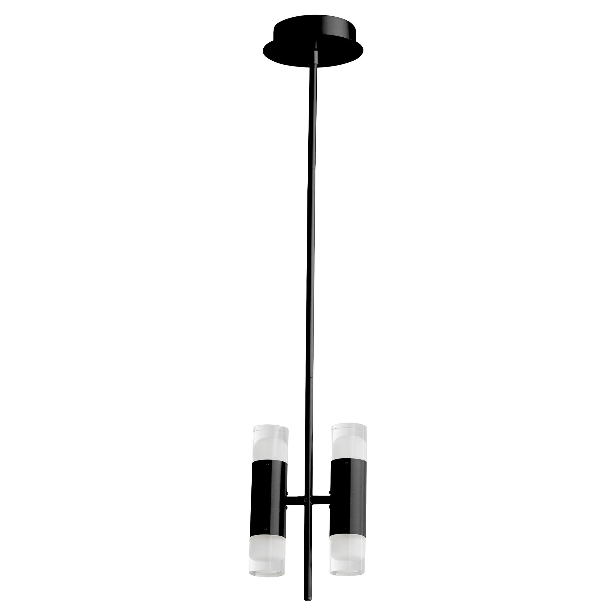 Image 2 Oxygen Lighting Alarum 4 Light Black LED Pendant more views