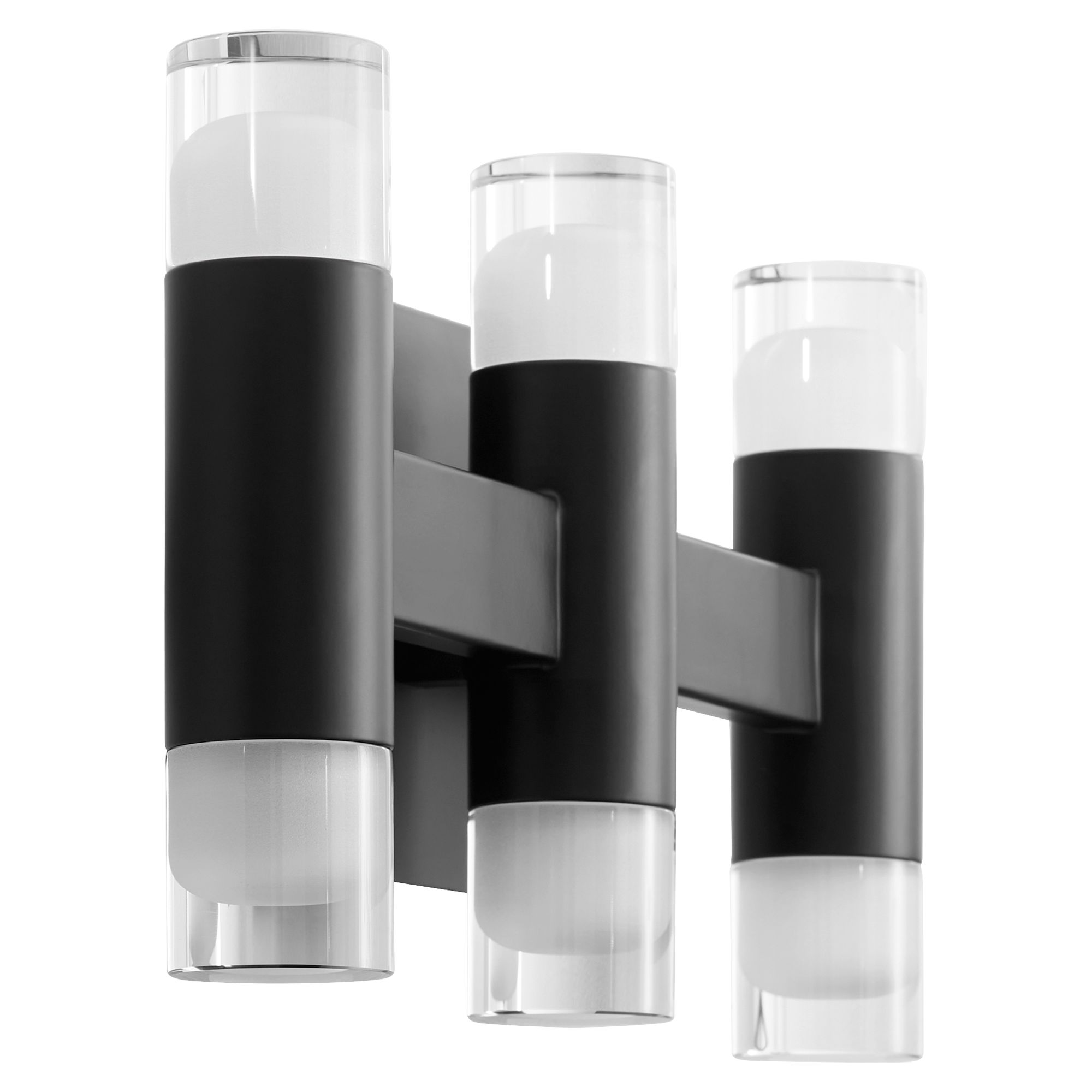Image 2 Oxygen Lighting Alarum 6 Light Black LED Vanity Light more views