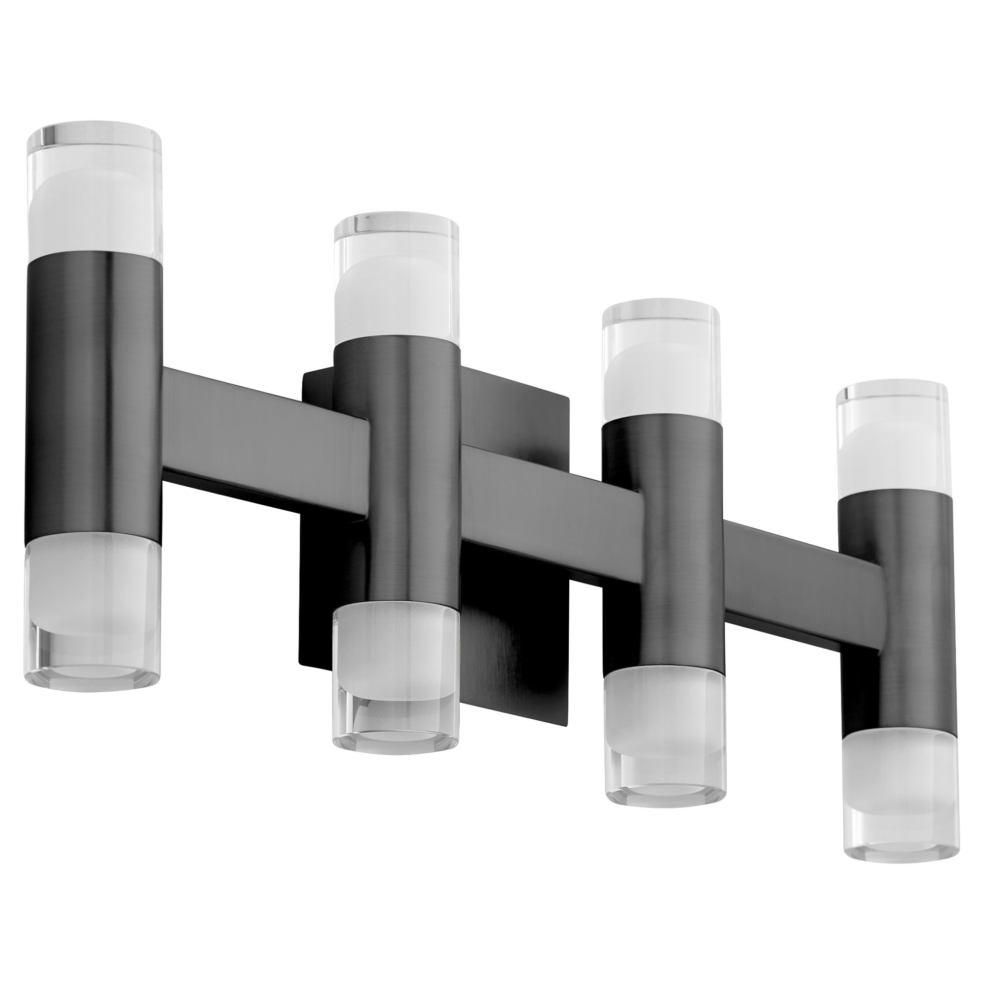 Image 2 Oxygen Lighting Alarum 8 Light Black LED Vanity Light more views