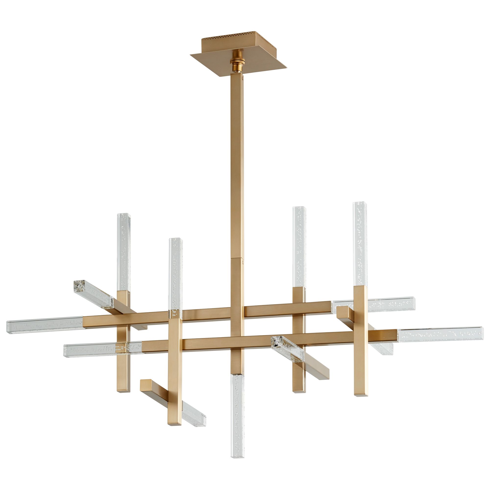 Image 2 Oxygen Lighting Atlantis 13 Light Aged Brass Chandelier more views