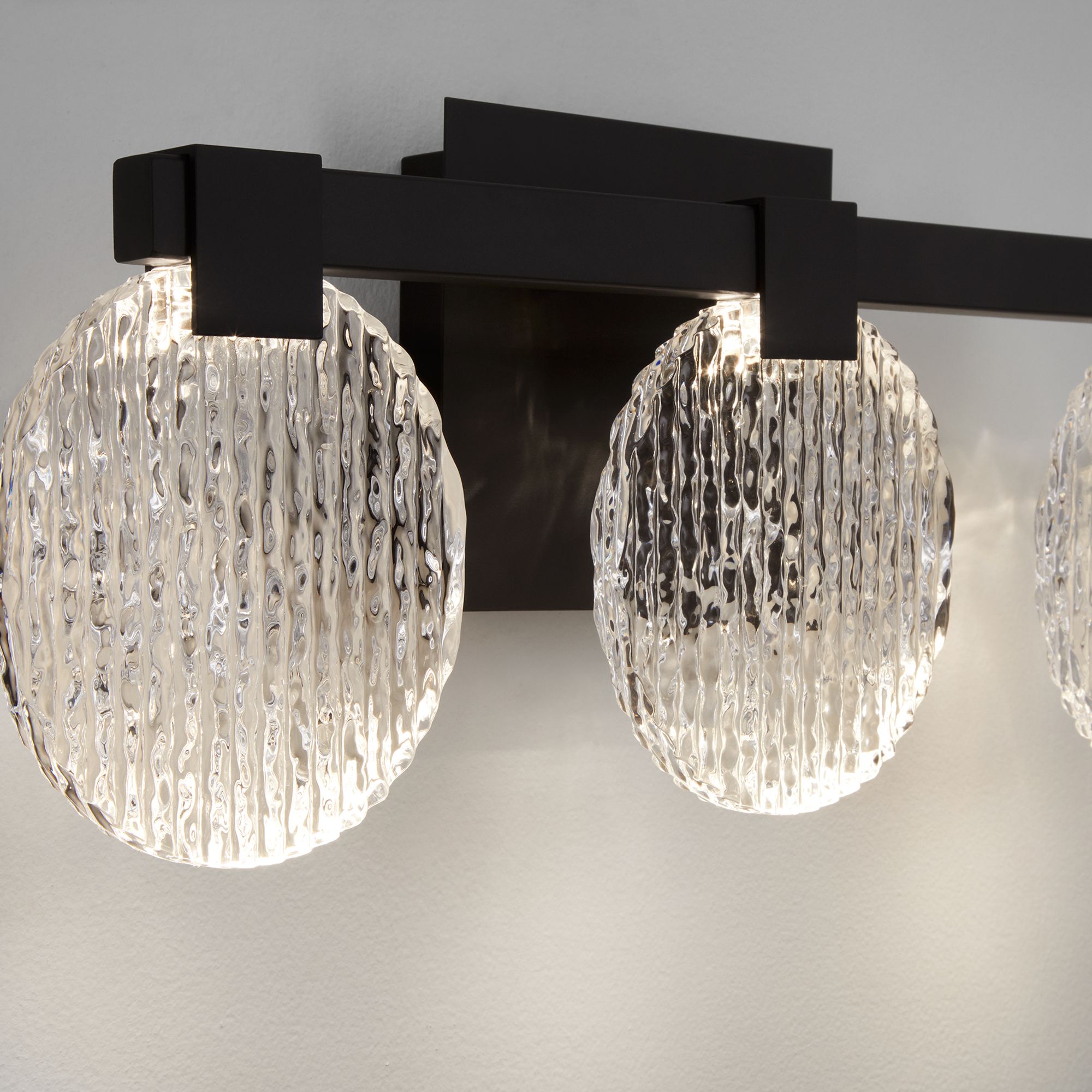 Image 3 Oxygen Lighting Axiom 3 Light CCT Black Vanity Light more views