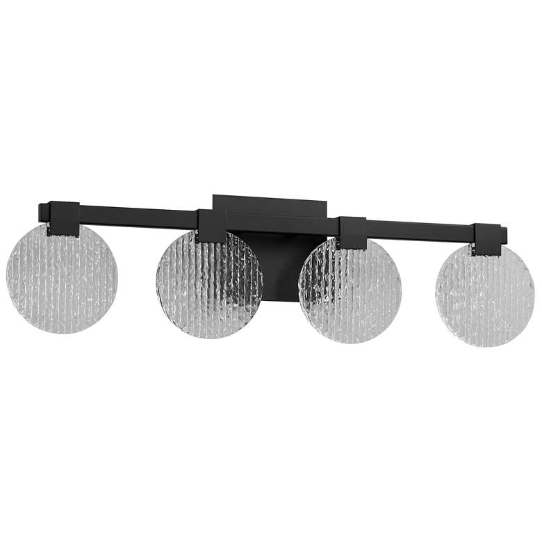 Image 1 Oxygen Lighting Axiom 4 Light CCT Black Vanity Light