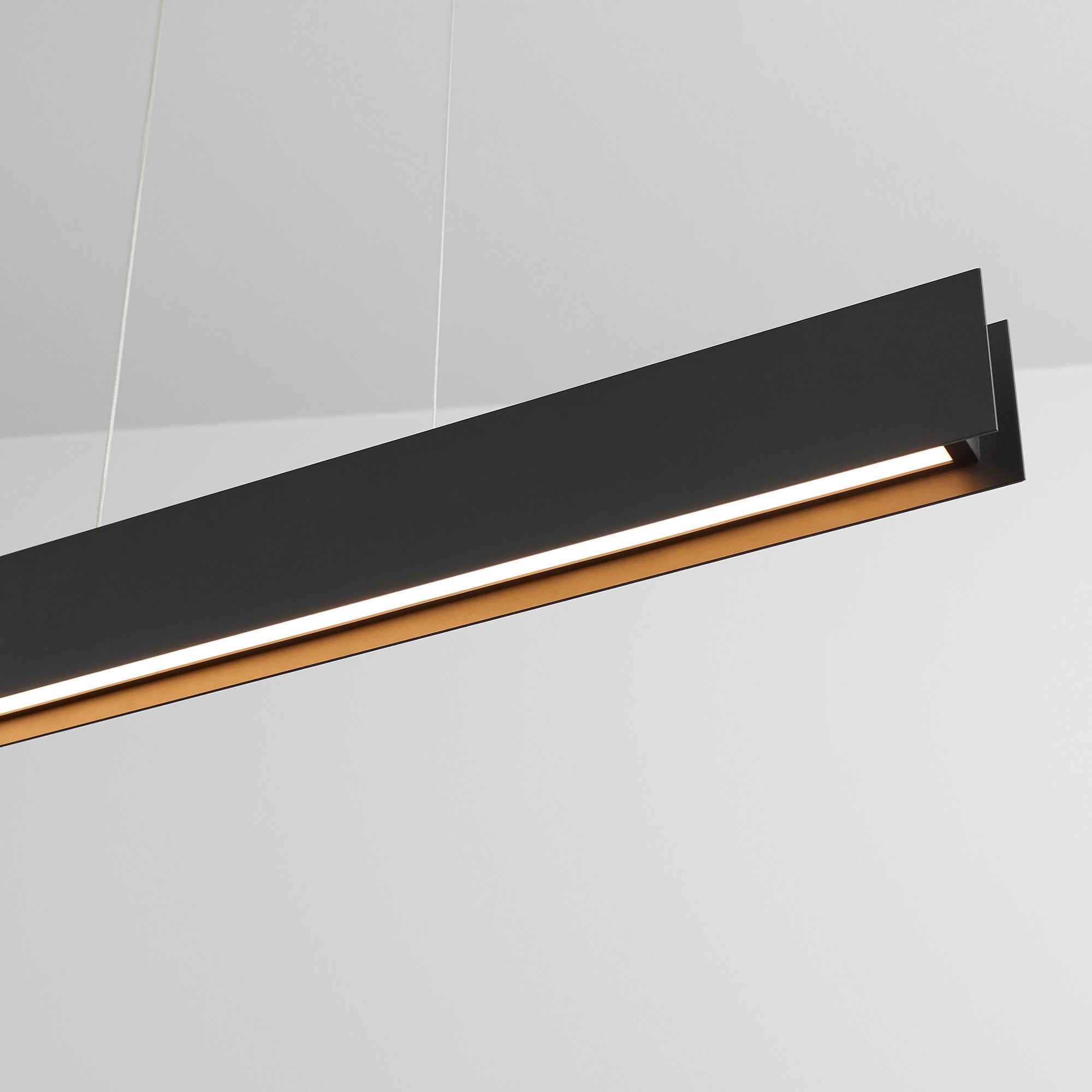Image 3 Oxygen Lighting Brio 36" Black LED Pendant more views