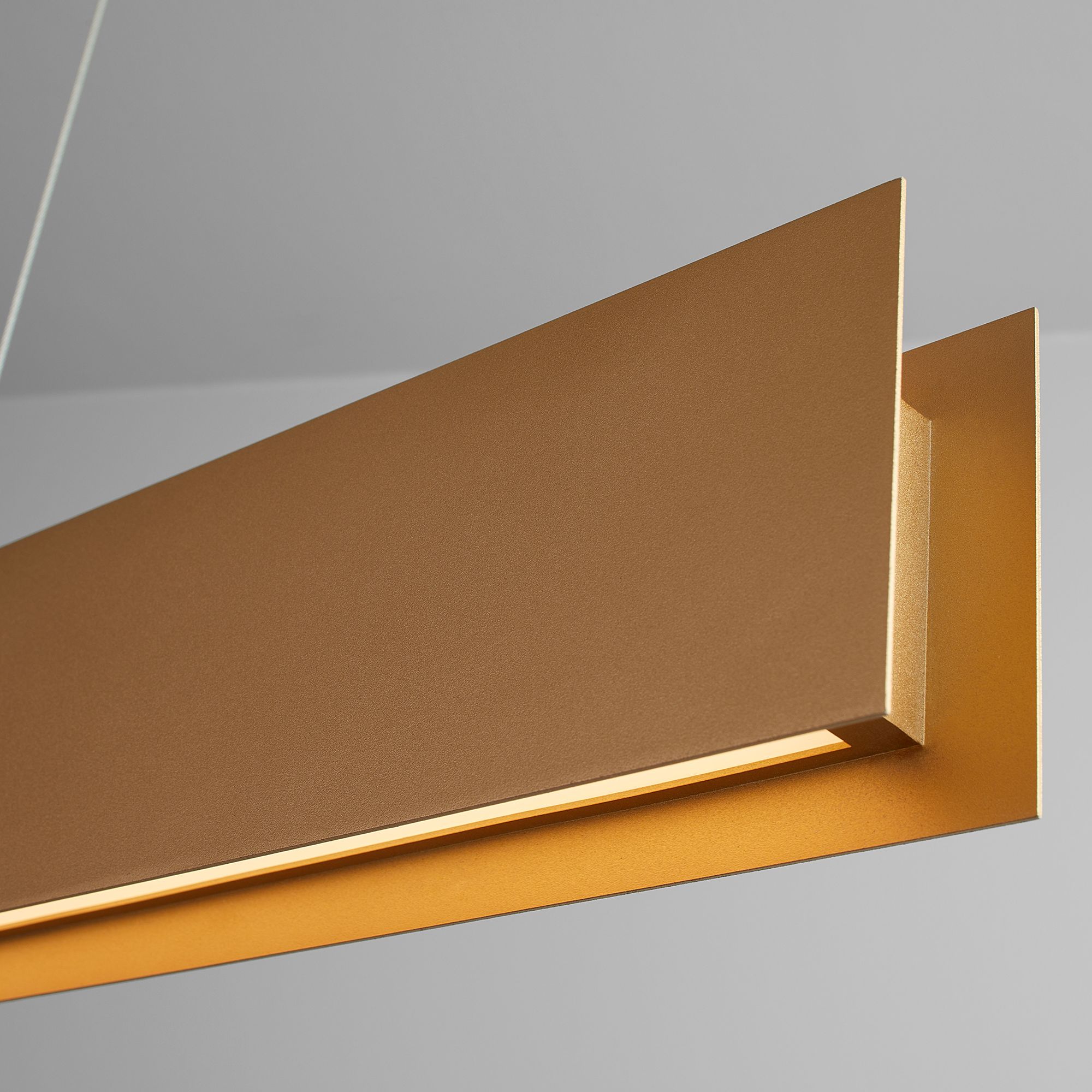 Image 4 Oxygen Lighting Brio 36" Powdered Gold LED Pendant more views