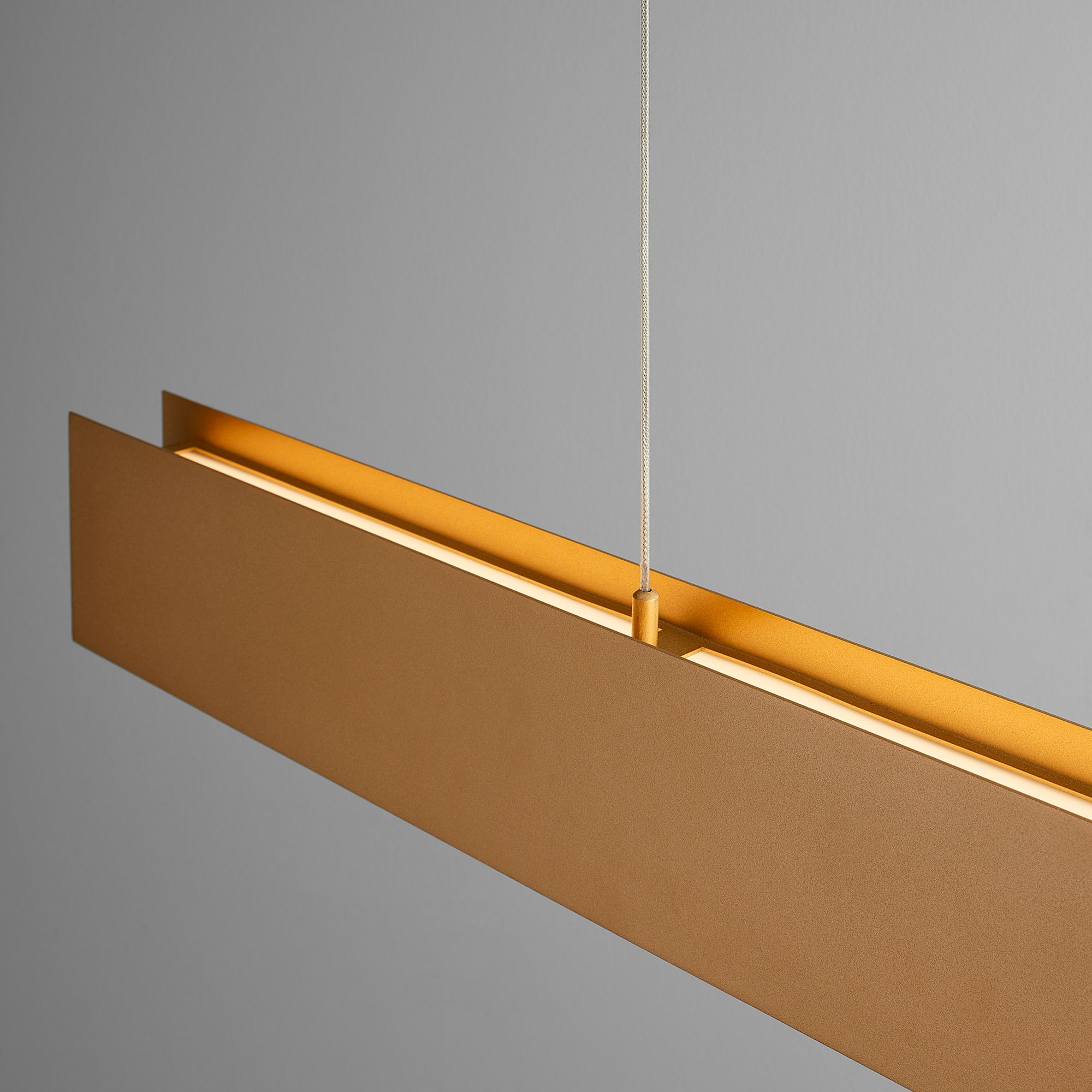 Image 5 Oxygen Lighting Brio 36" Powdered Gold LED Pendant more views