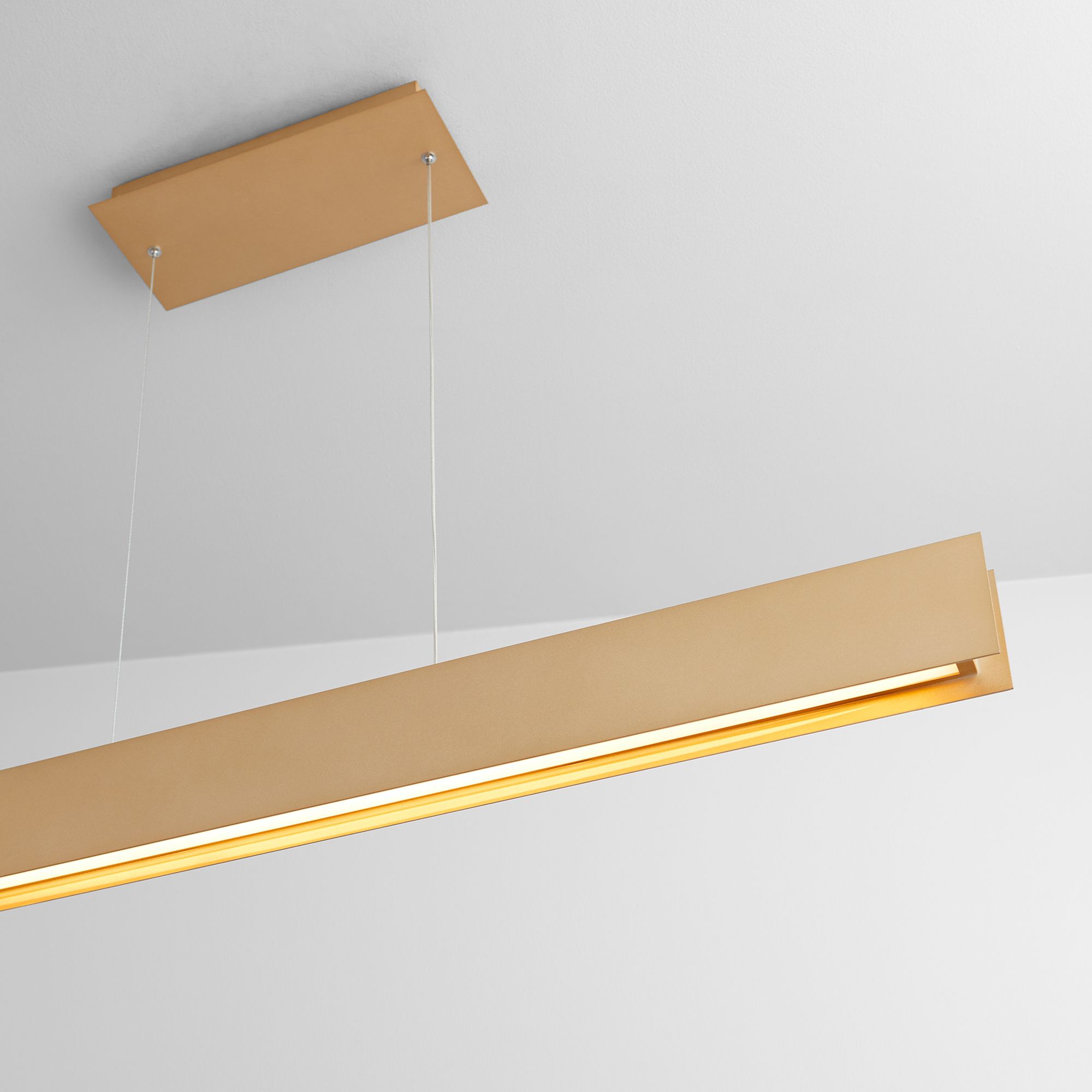 Image 3 Oxygen Lighting Brio 46" Powdered Gold LED Pendant more views