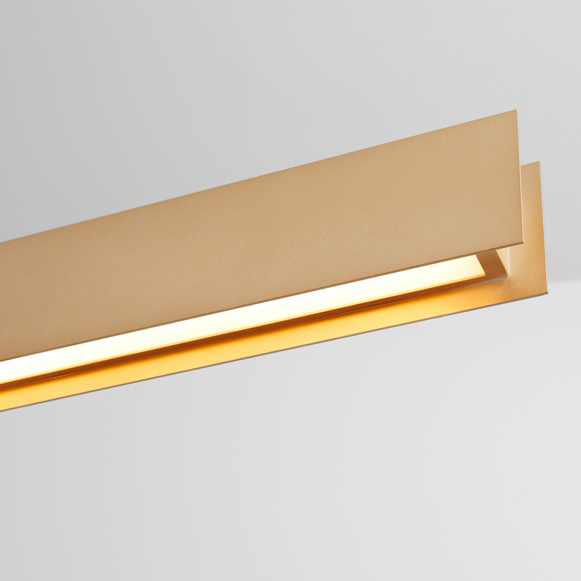 Image 4 Oxygen Lighting Brio 46" Powdered Gold LED Pendant more views
