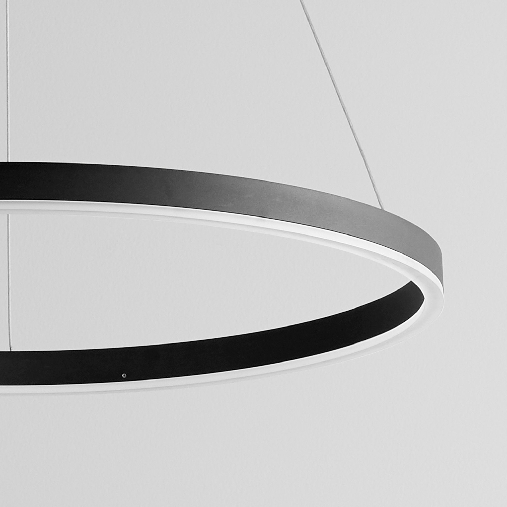 Image 4 Oxygen Lighting Circulo 24" Black LED Pendant more views