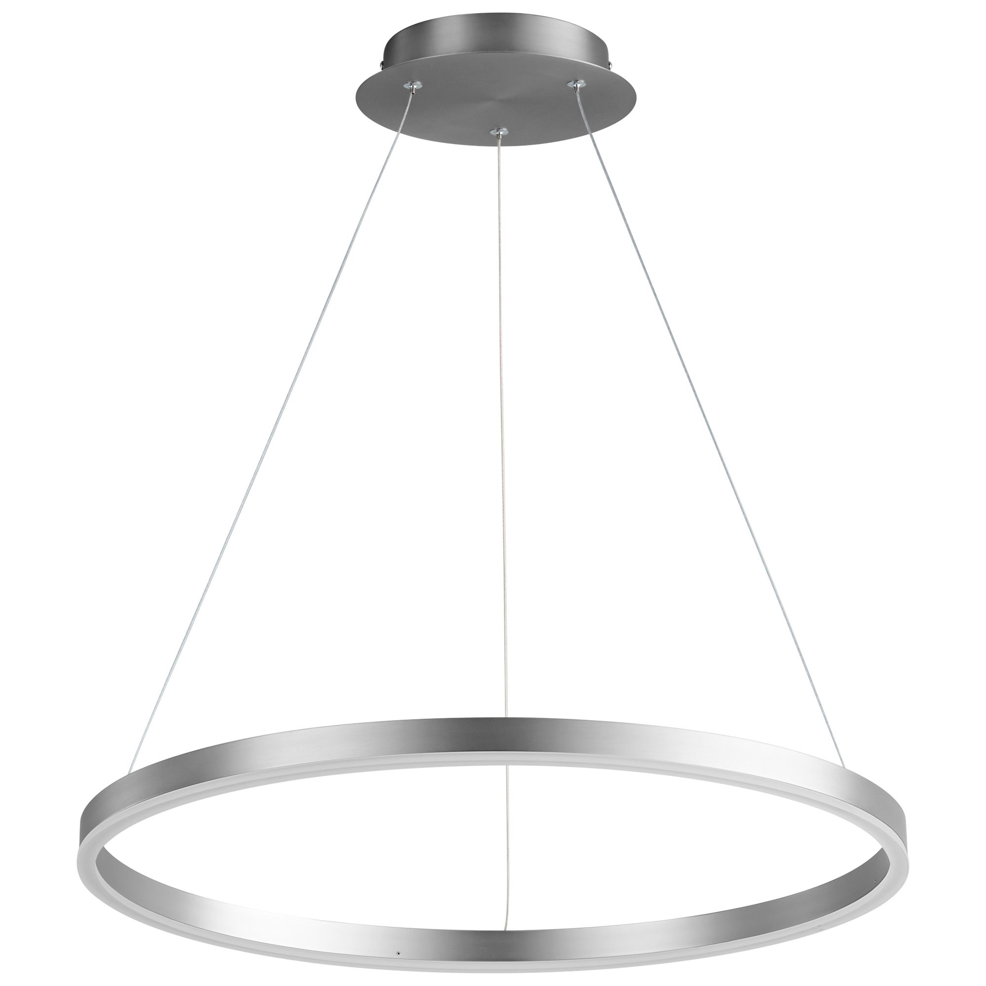 Image 2 Oxygen Lighting Circulo 24" Satin Nickel LED Pendant more views
