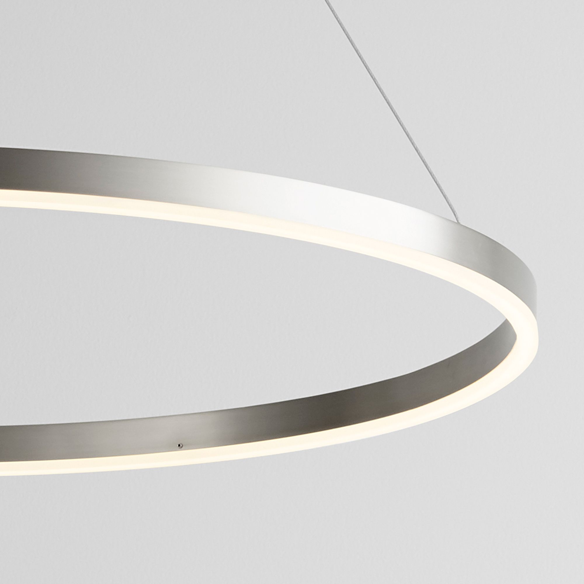 Image 3 Oxygen Lighting Circulo 32" Satin Nickel LED Pendant more views