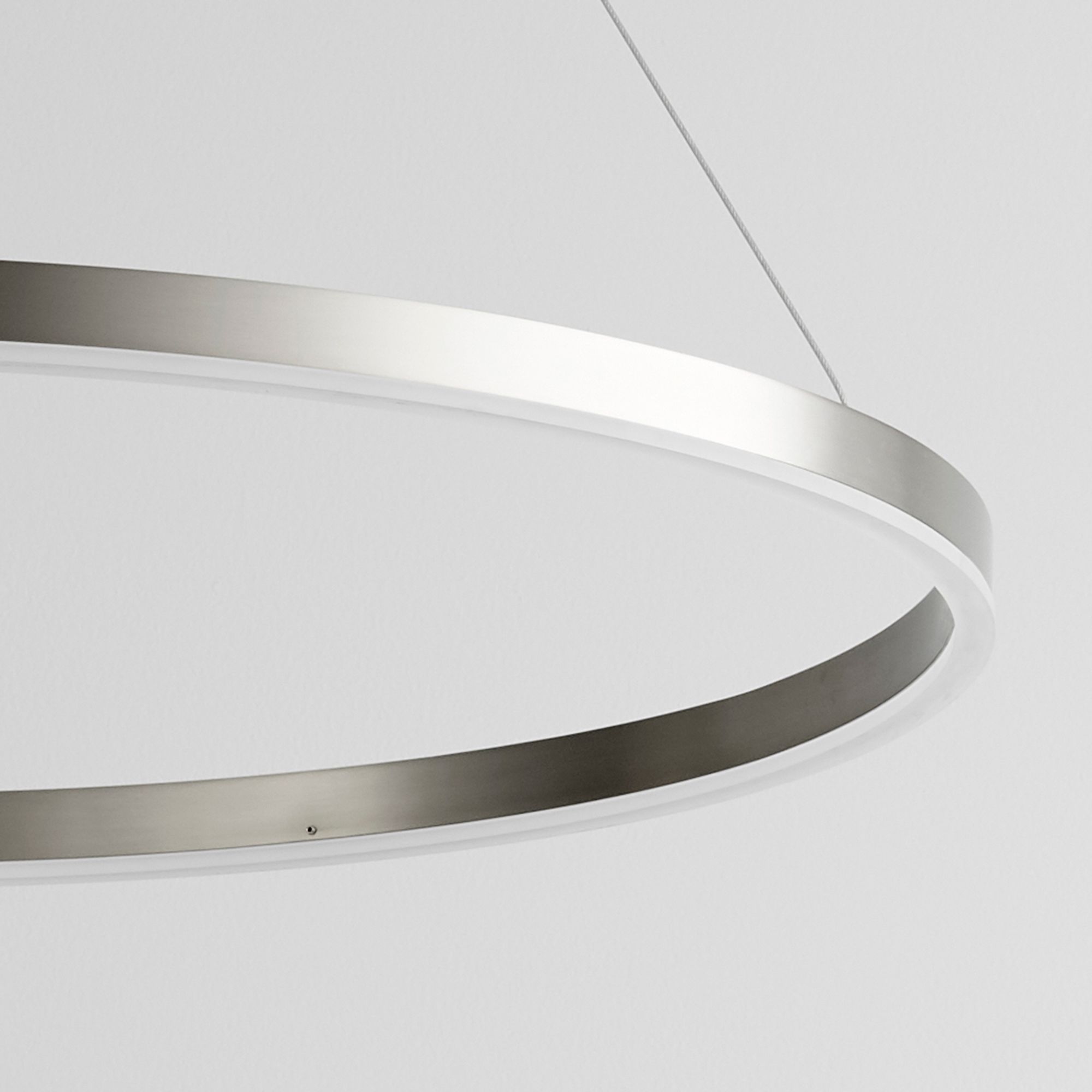 Image 4 Oxygen Lighting Circulo 32" Satin Nickel LED Pendant more views