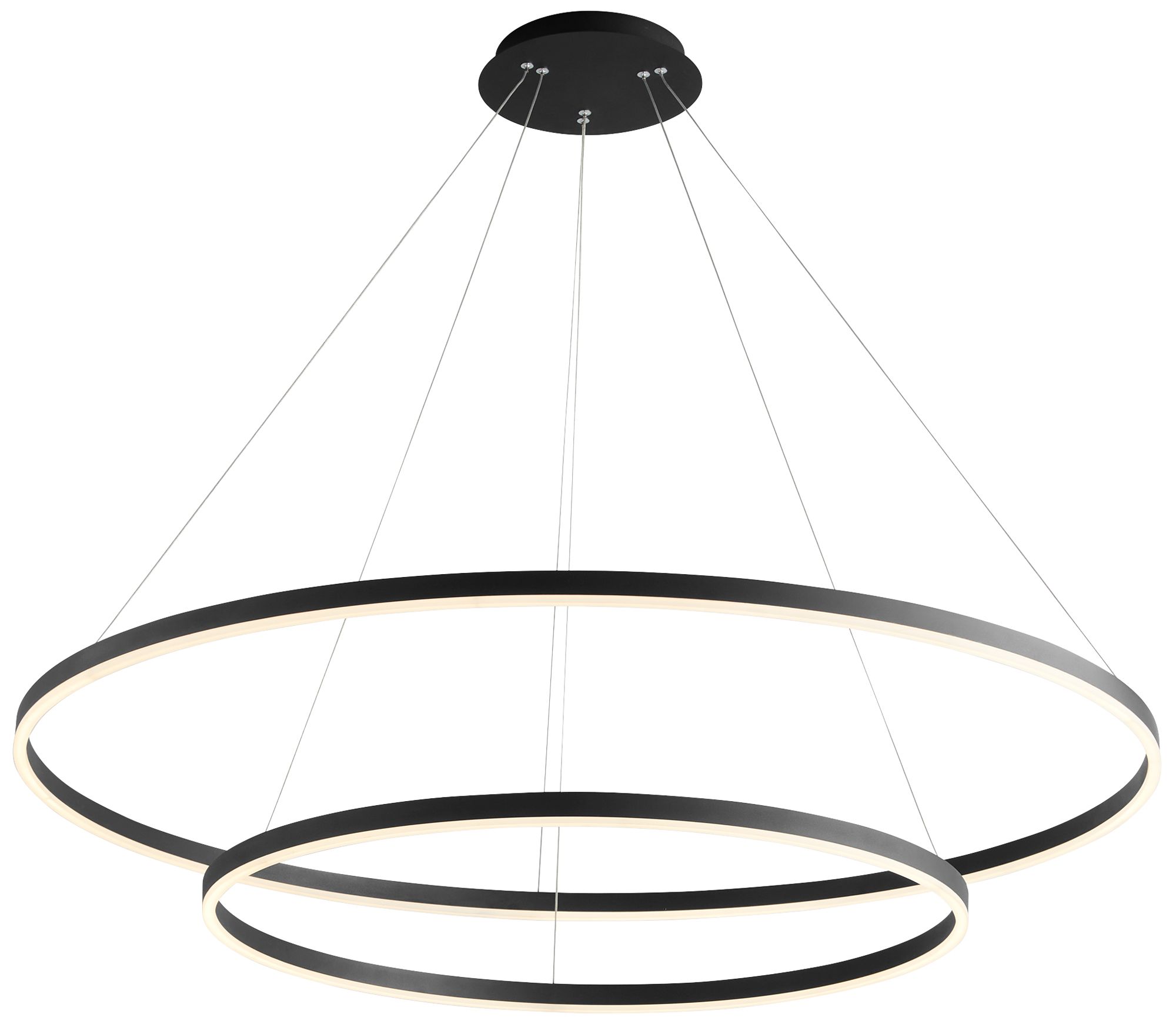Oxygen Lighting Circulo 48" Black LED Pendant