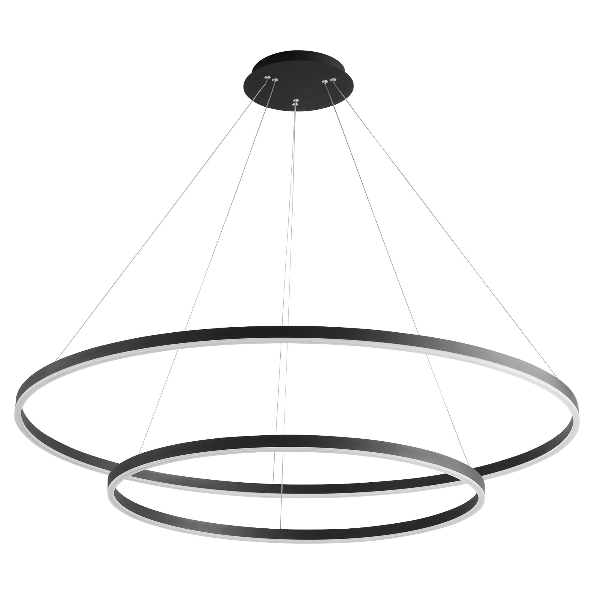 Image 2 Oxygen Lighting Circulo 48" Black LED Pendant more views