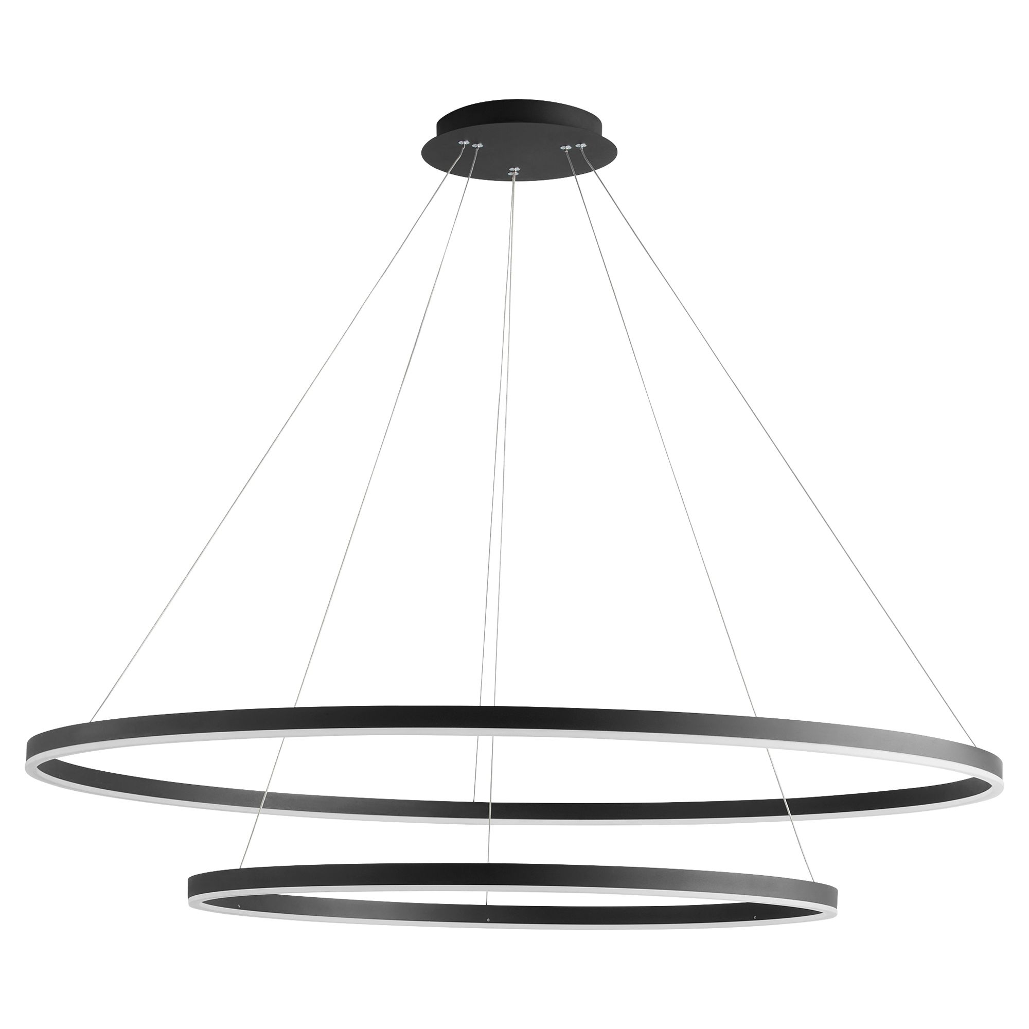 Image 3 Oxygen Lighting Circulo 48" Black LED Pendant more views