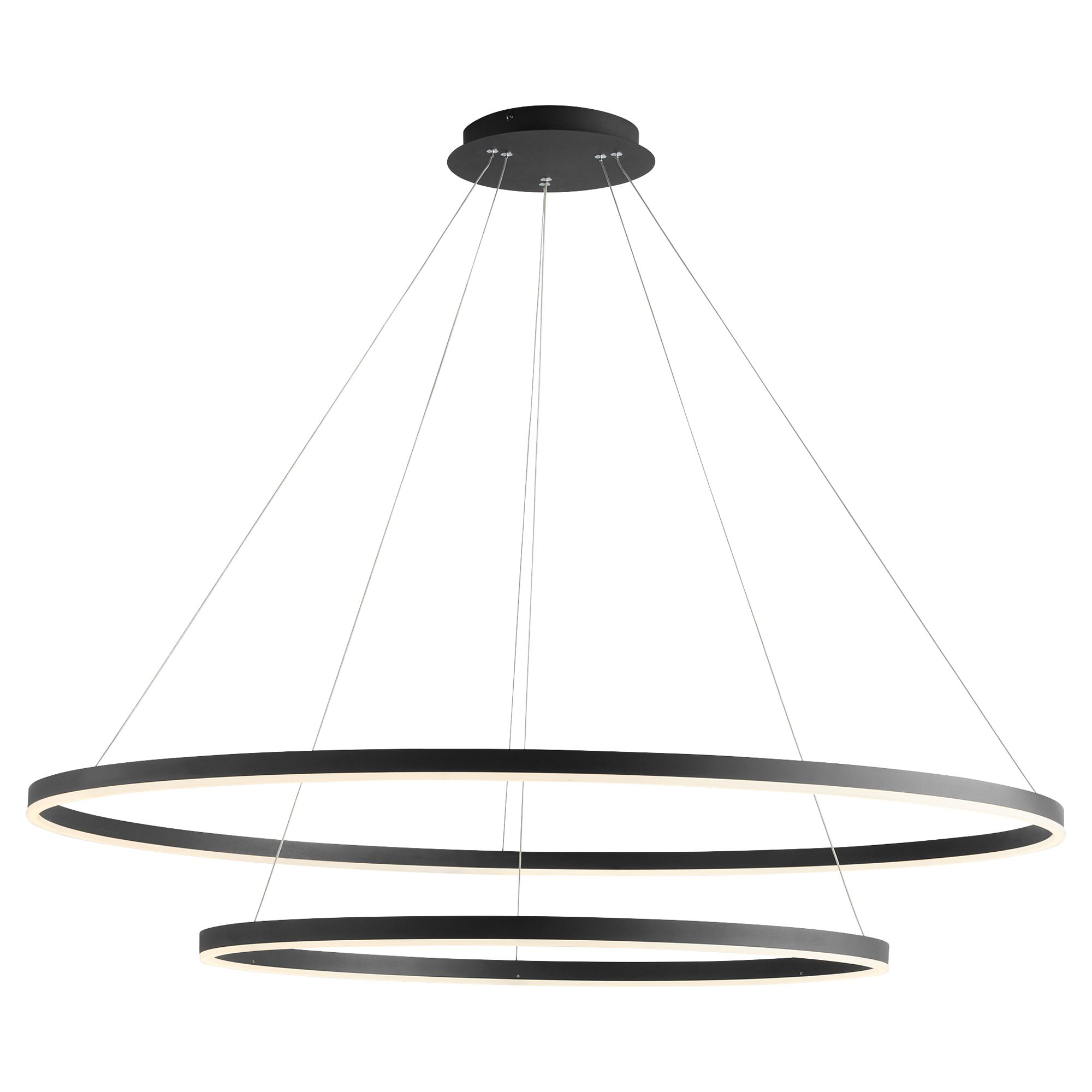 Image 4 Oxygen Lighting Circulo 48" Black LED Pendant more views