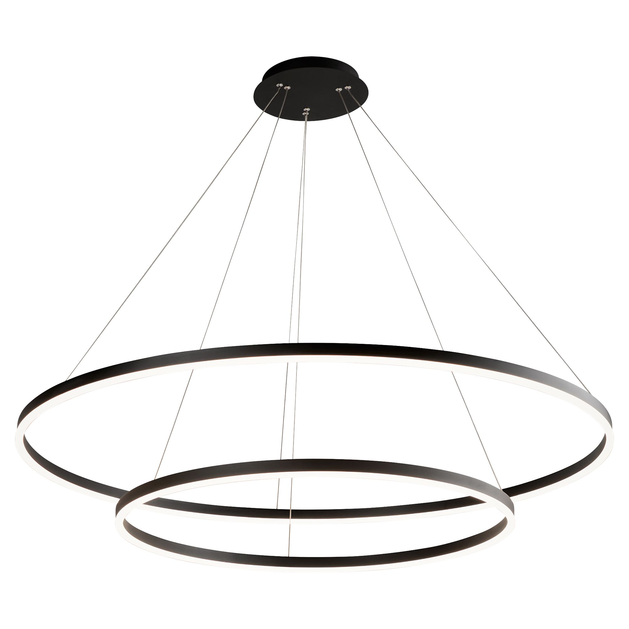 Image 5 Oxygen Lighting Circulo 48" Black LED Pendant more views
