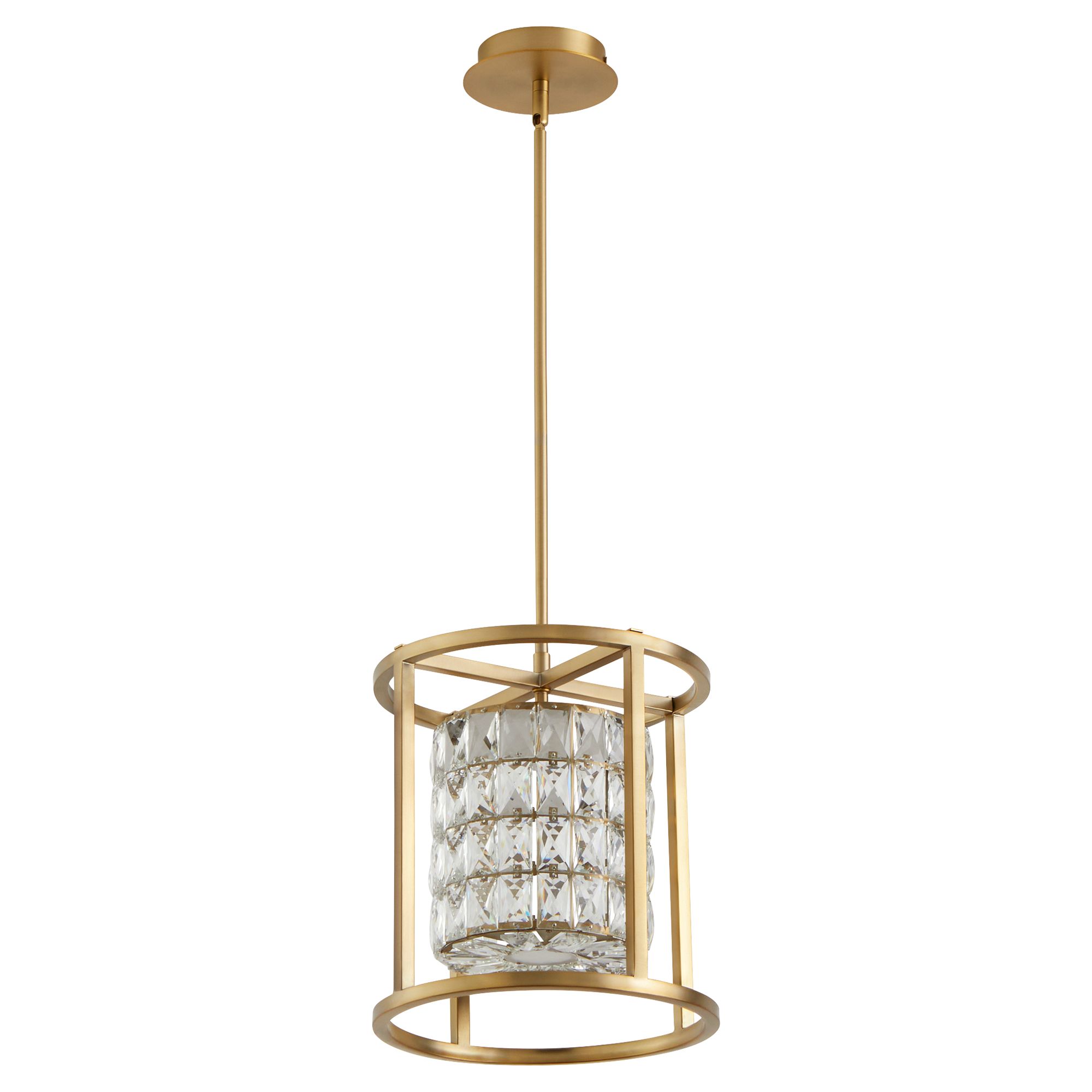 Image 2 Oxygen Lighting Elan 12" Aged Brass LED Pendant more views