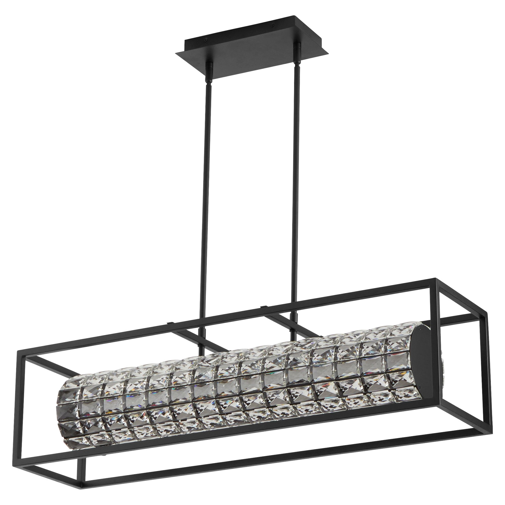 Image 2 Oxygen Lighting Elan 36" Black LED Chandelier more views