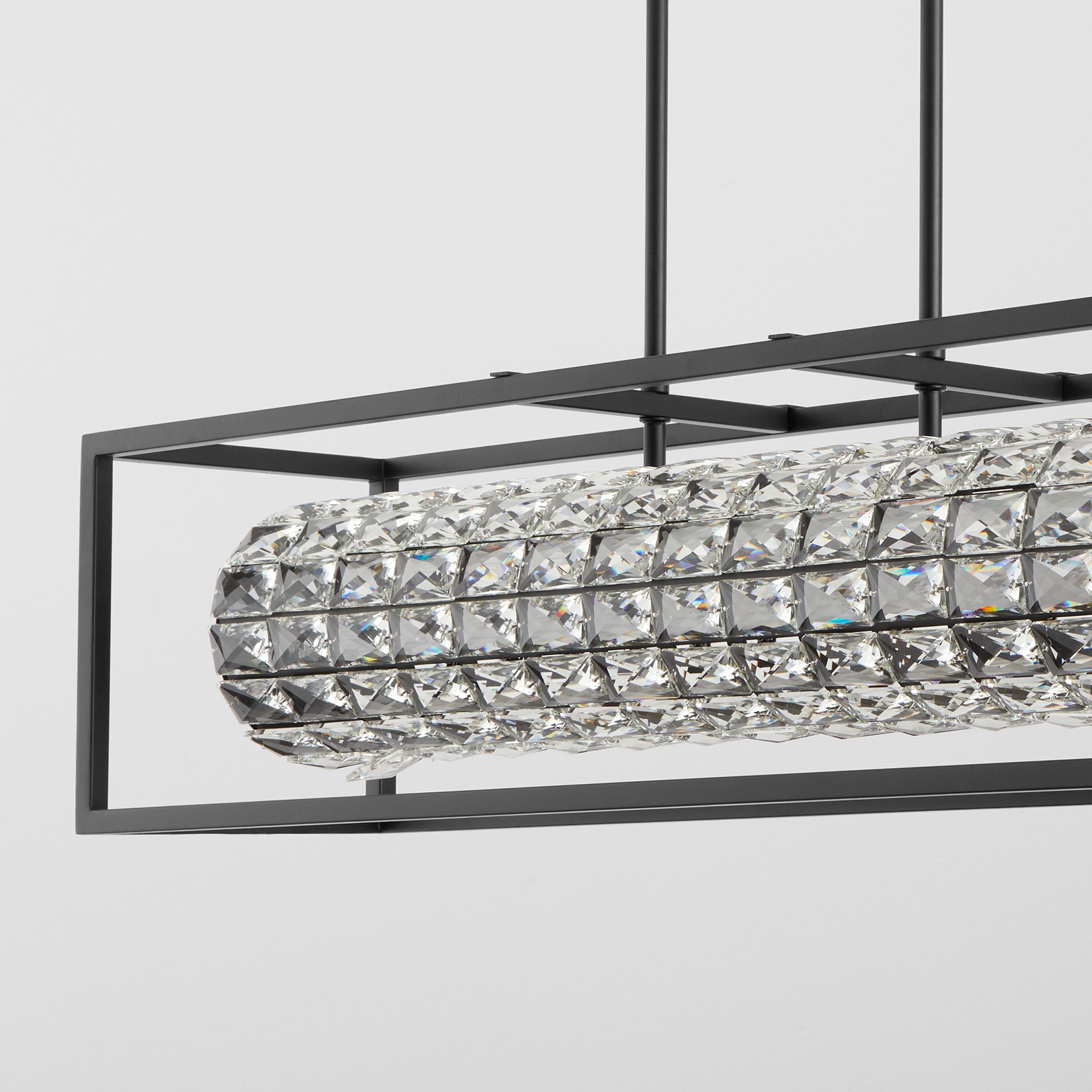 Image 3 Oxygen Lighting Elan 36" Black LED Chandelier more views
