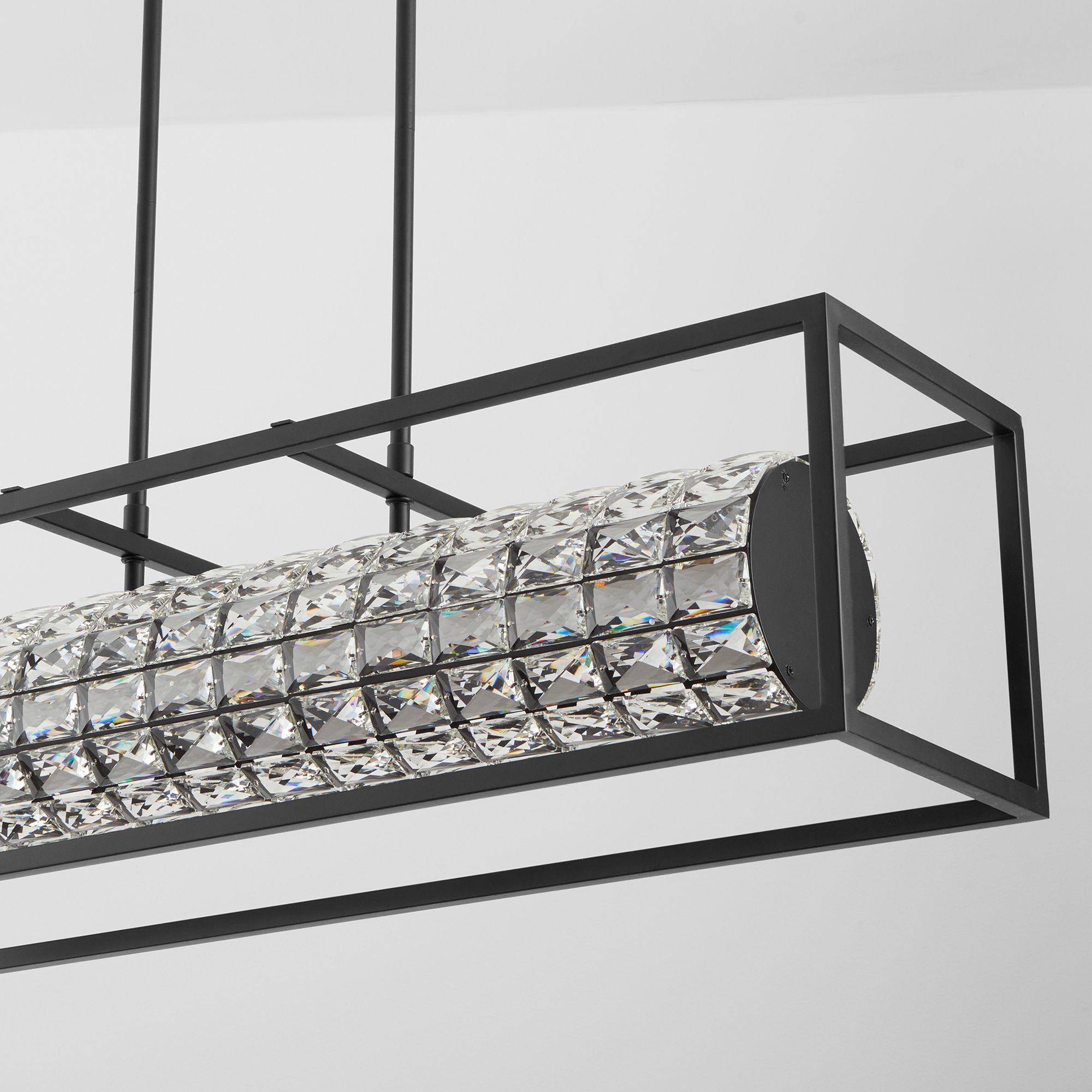 Image 4 Oxygen Lighting Elan 36" Black LED Chandelier more views
