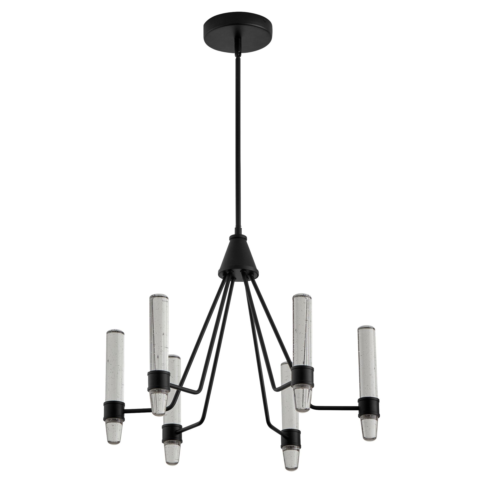 Image 2 Oxygen Lighting Ethos 6 Light Black LED Chandelier more views
