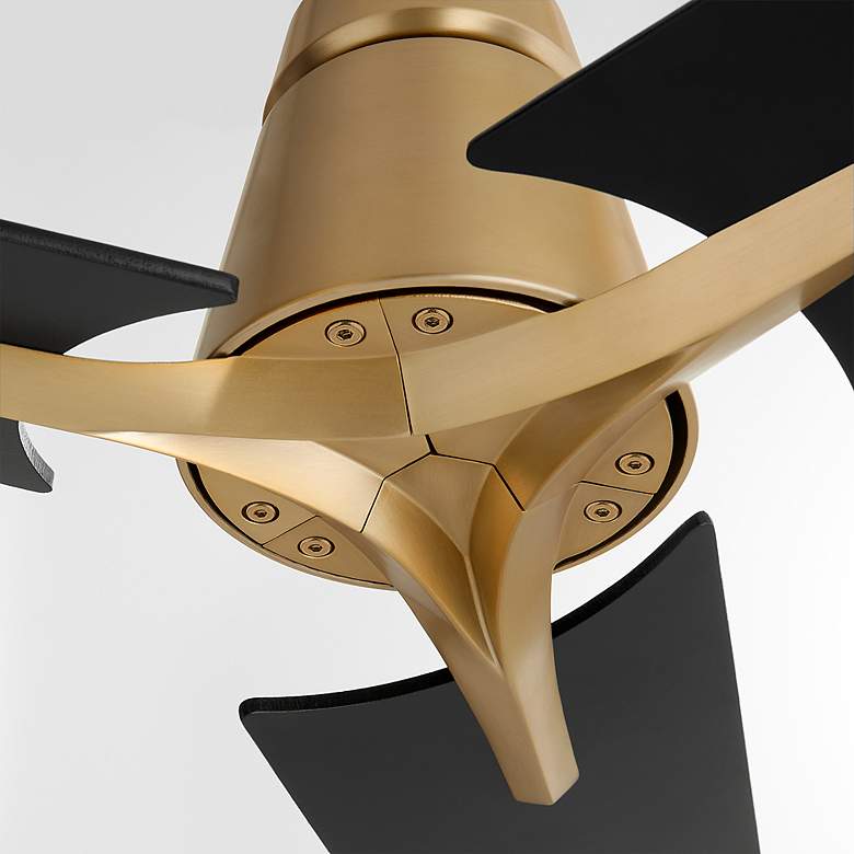 Image 2 Oxygen Lighting Halcyon 56" Aged Brass 3 Blade Ceiling Fan more views